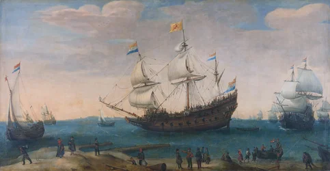 El Mauritius y otros barcos de las Indias Orientales